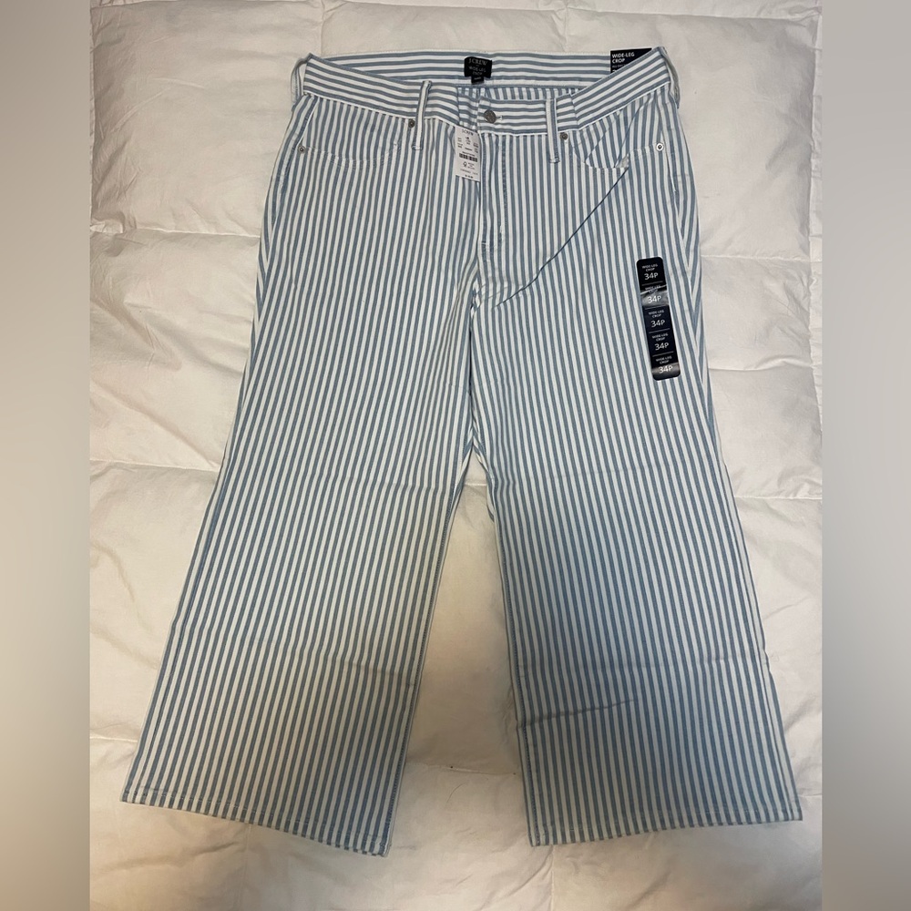 J Crew Wide Leg Crop 34P. Chic summer.